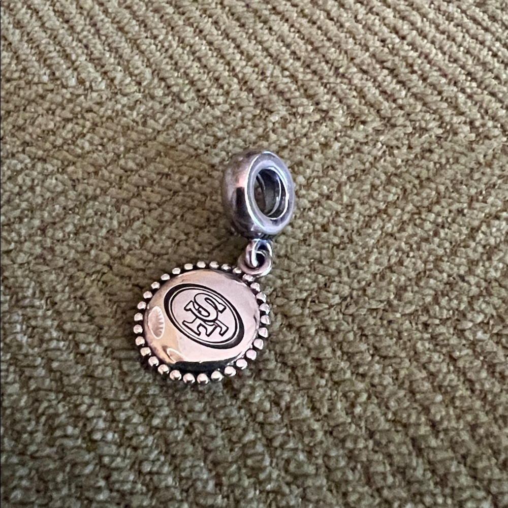 Pandora Silver Round Charm Pendant San Francisco
